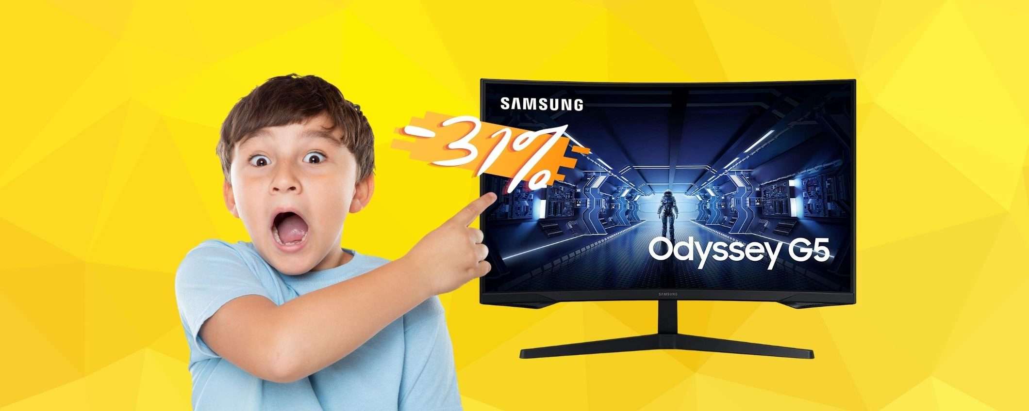Samsung Odyssey G5: monitor gaming SPETTACOLARE prezzo SHOCK Samsung Odyssey G5: monitor gaming SPETTACOLARE prezzo SHOCK