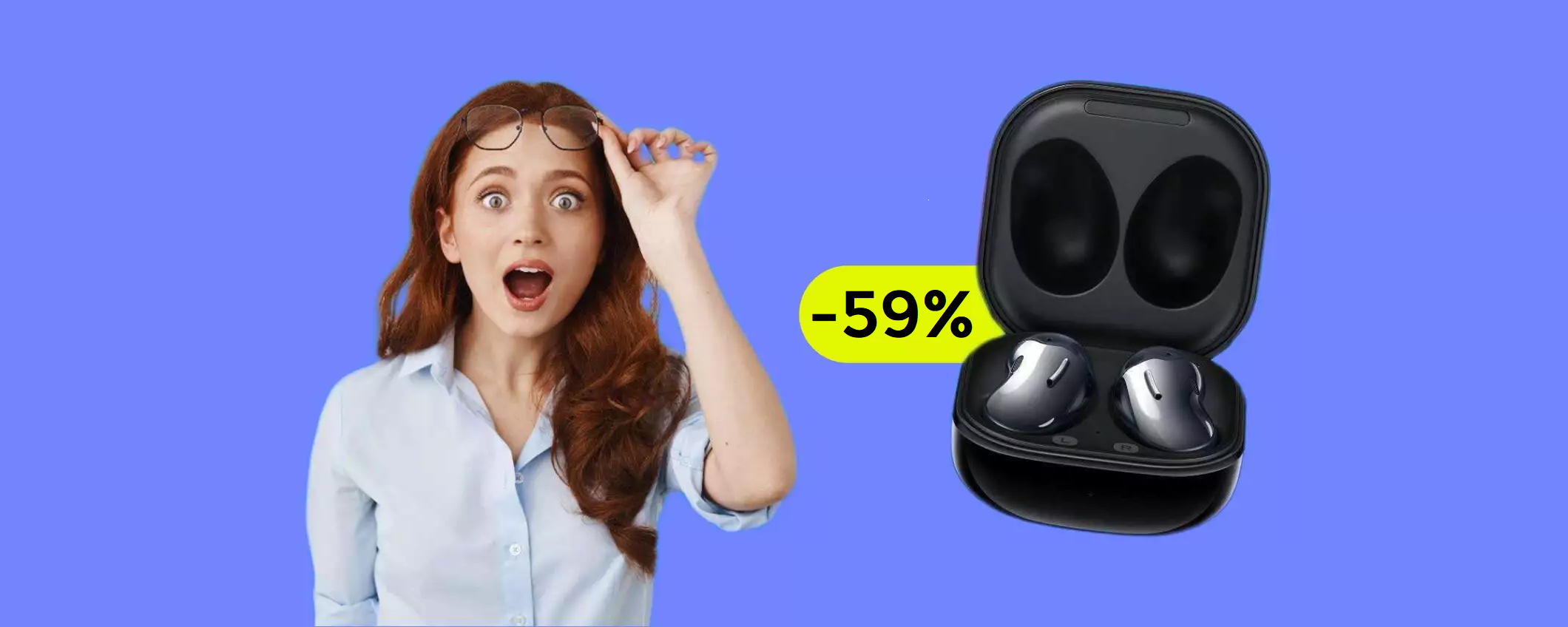 Samsung Galaxy Buds Live a soli 69€ con un folle SCONTO Amazon