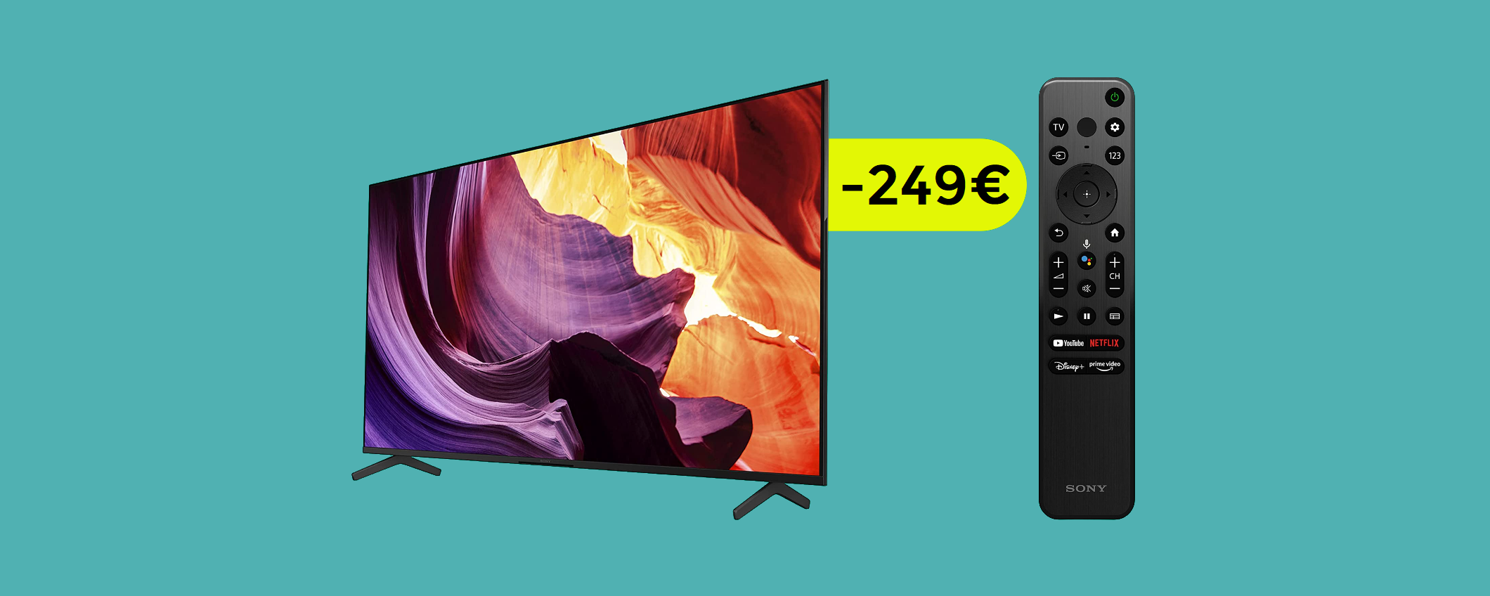 Smart TV 4K Sony Bravia 50'': imperdibile con il MAXI SCONTO (-249€)
