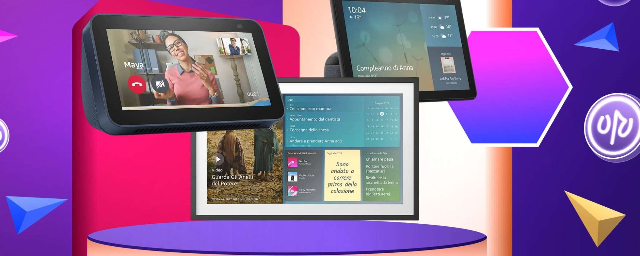 Smart display con Alexa a prezzo PAZZESCO: meraviglie Amazon di Primavera Smart display con Alexa a prezzo PAZZESCO: meraviglie Amazon di Primavera