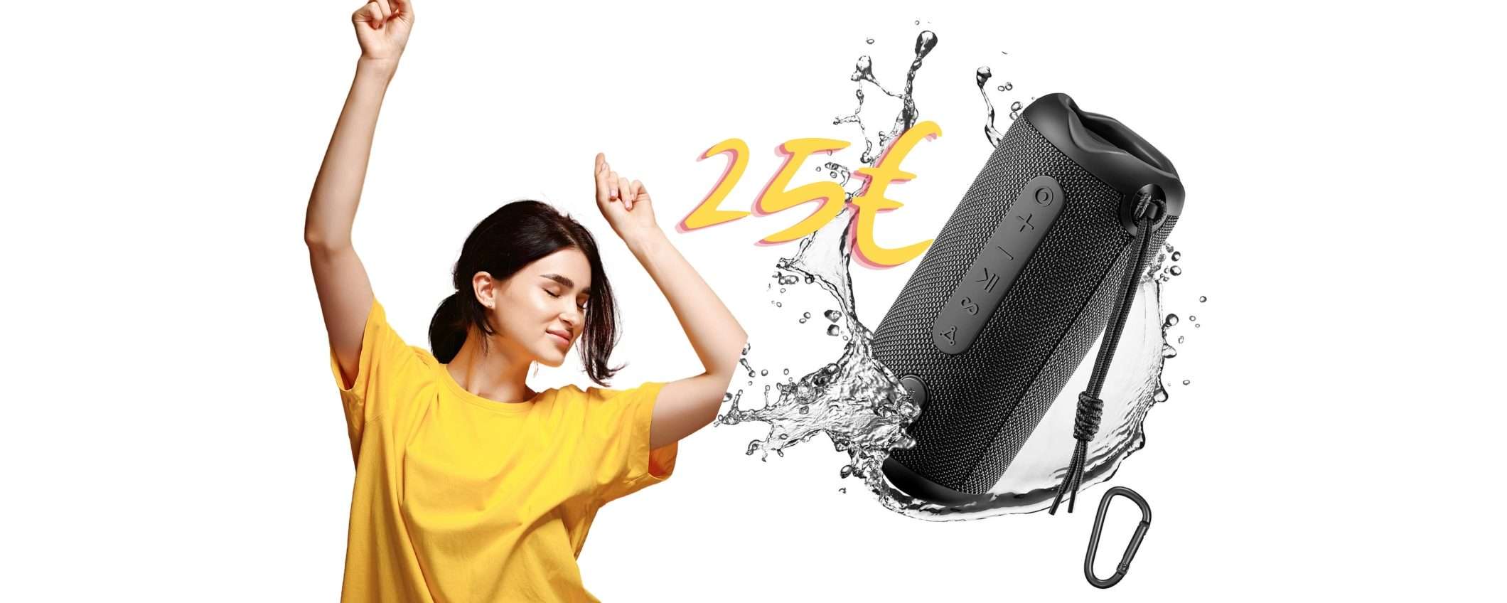 Speaker Bluetooth portatile con 24h di autonomia a MENO di 25€ Speaker Bluetooth portatile con 24h di autonomia a MENO di 25€
