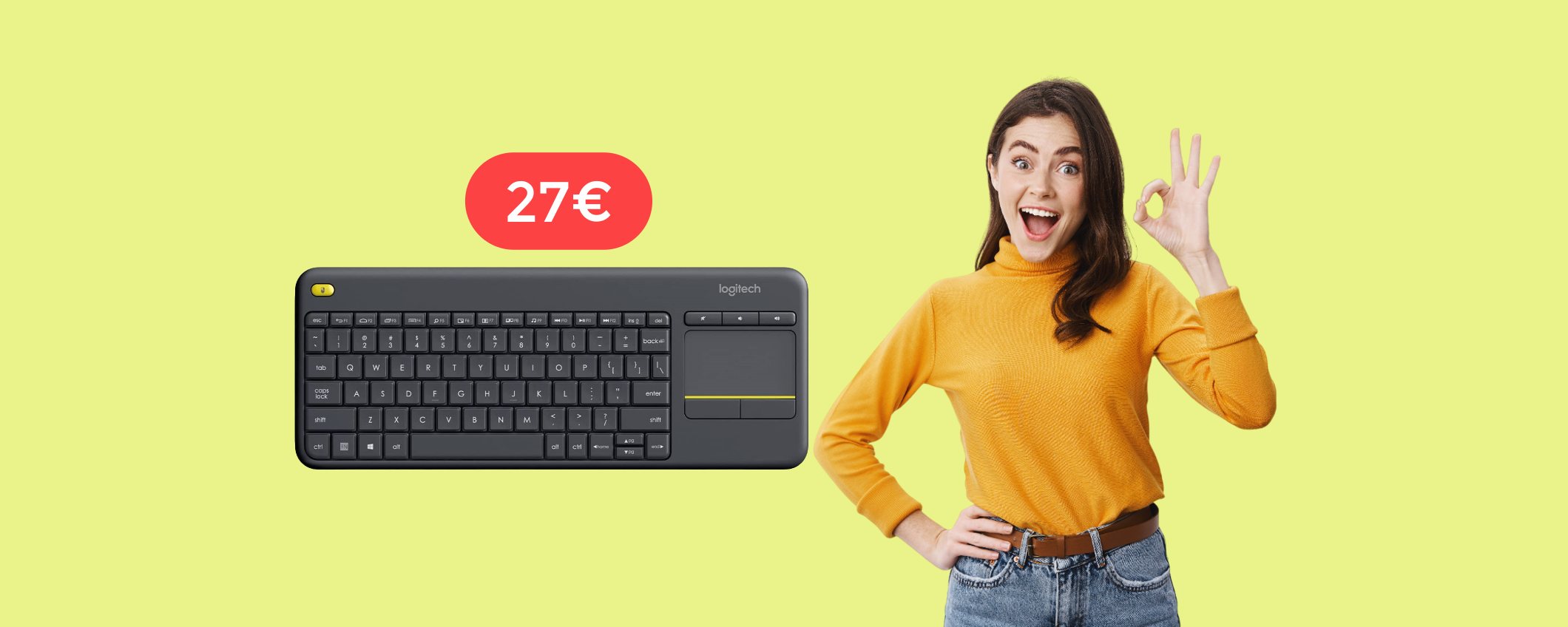 Tastiera Logitech da usare anche con la TV: un REGALO a soli 27€