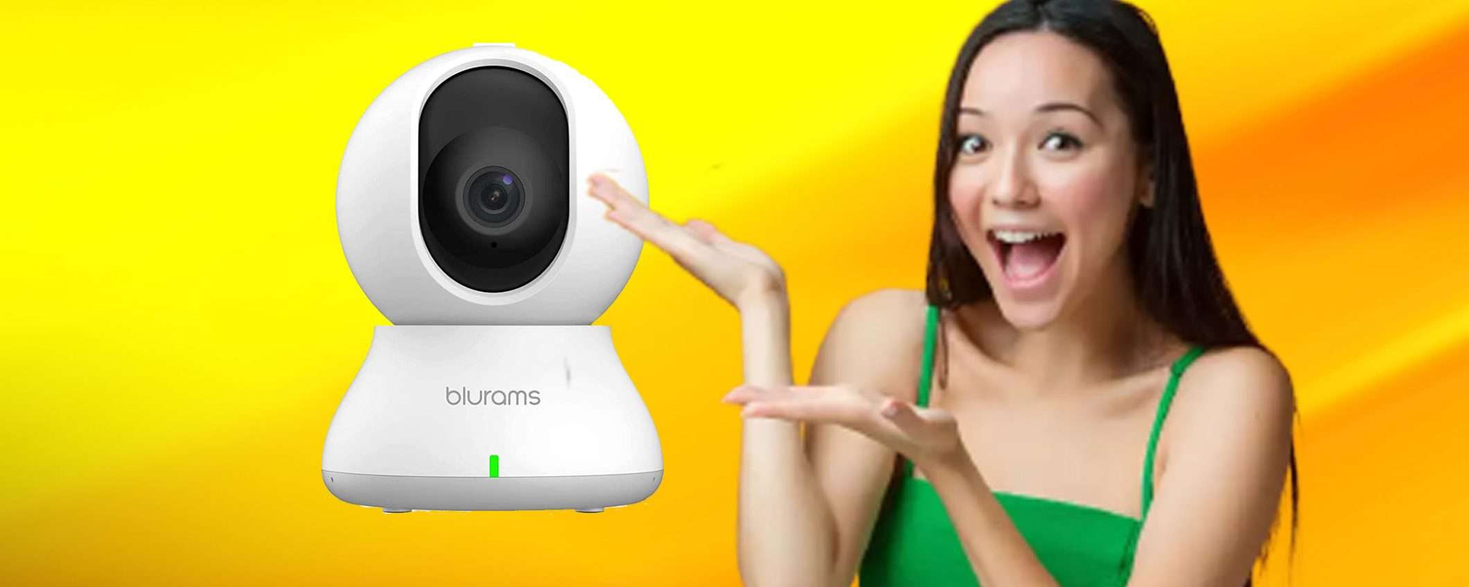 Telecamera WiFi per interni offerta TOP su Amazon: sconto del 42% Telecamera WiFi per interni offerta TOP su Amazon: sconto del 42%