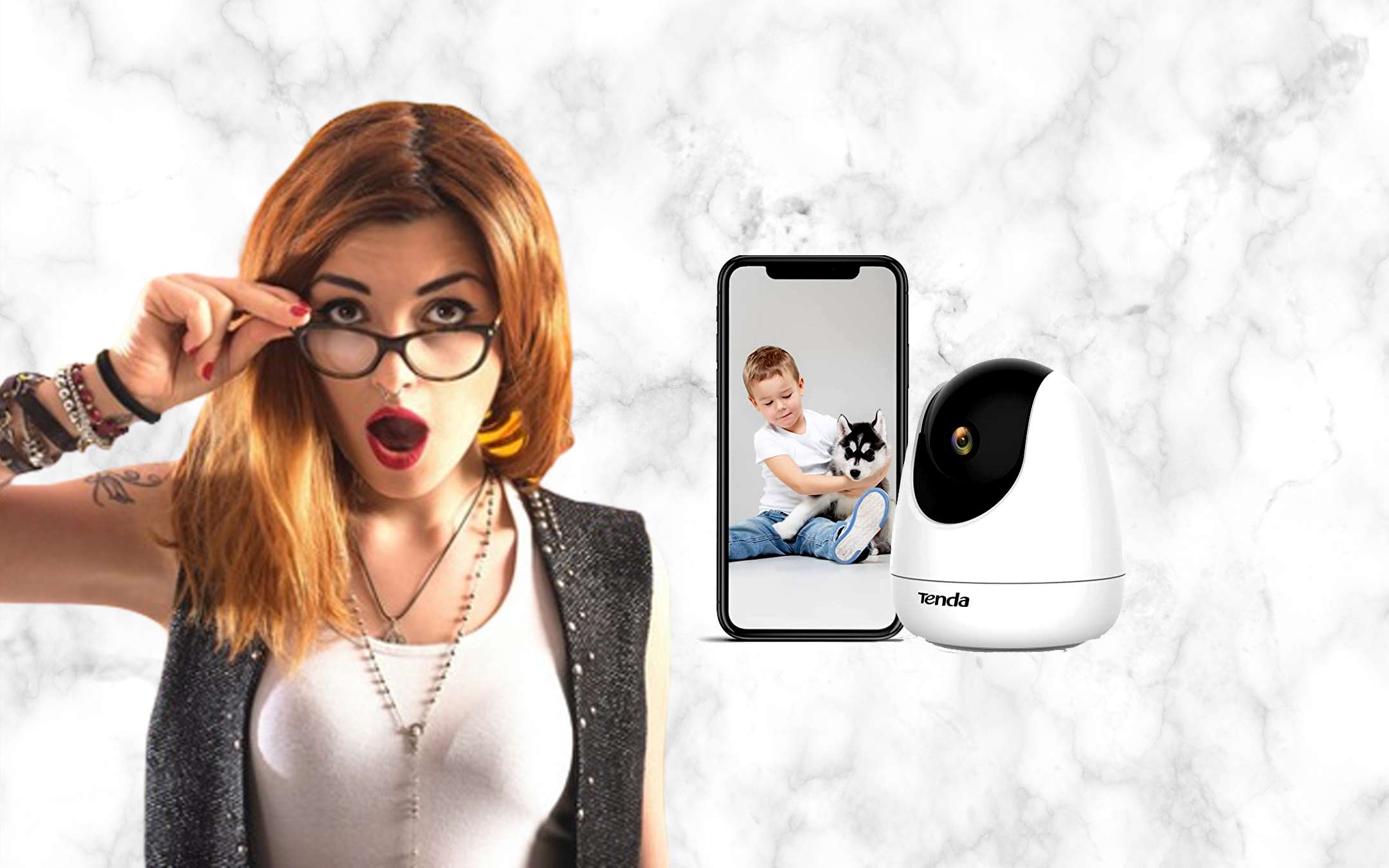 Telecamera di sicurezza esterna 1080p con obiettivo da 3,6 mm, visione