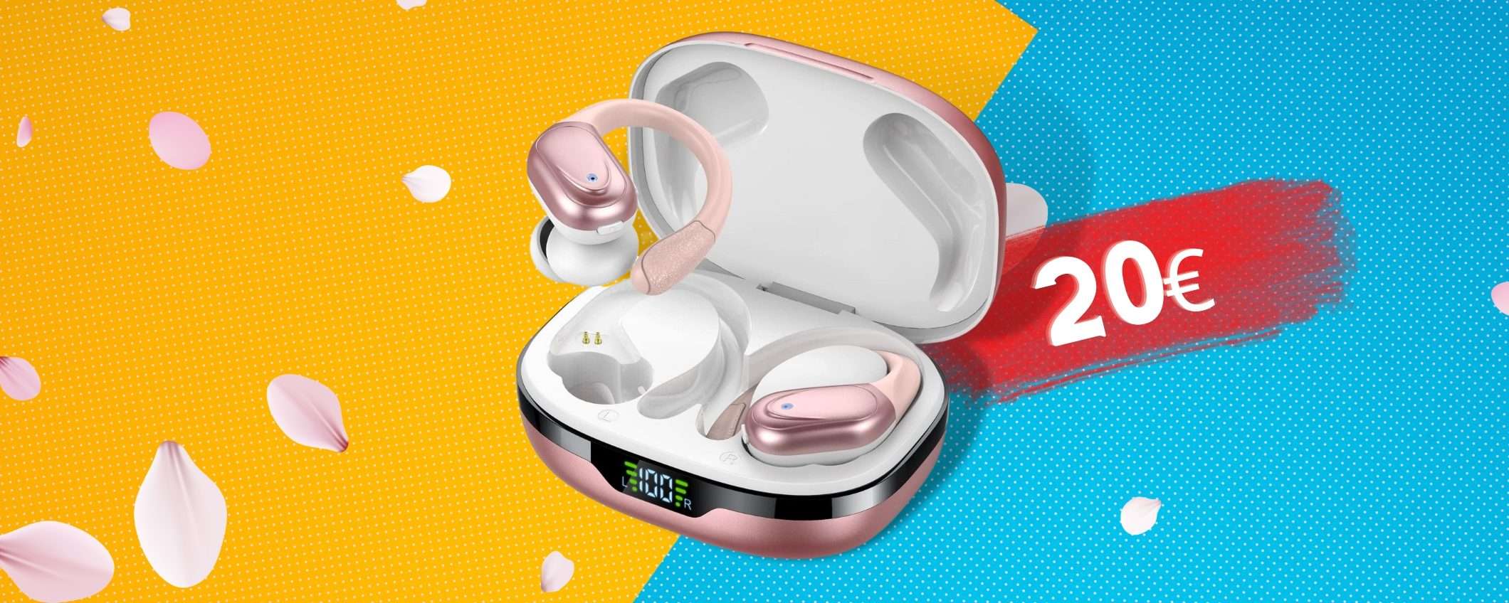 Auricolari Bluetooth Sport: 60 ore di autonomia, audio BOMBA Auricolari Bluetooth Sport: 60 ore di autonomia, audio BOMBA