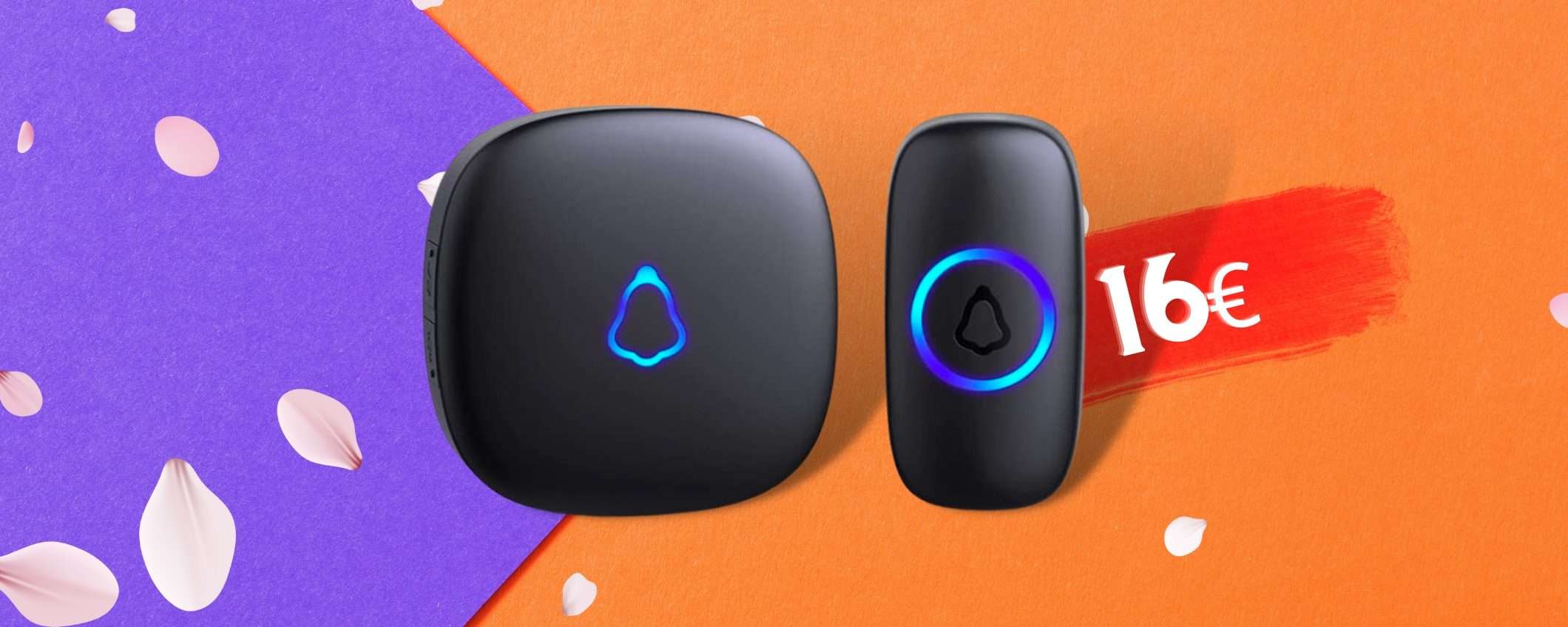 Campanello senza fili 300m di portata: 16€ ed è tuo su Amazon Campanello senza fili 300m di portata: 16€ ed è tuo su Amazon