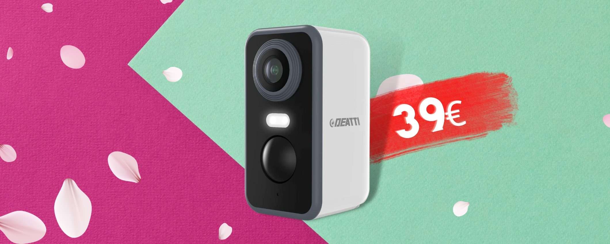 Telecamera 2K da interno/esterno SENZA FILI: un occhio di falco Telecamera 2K da interno/esterno SENZA FILI: un occhio di falco
