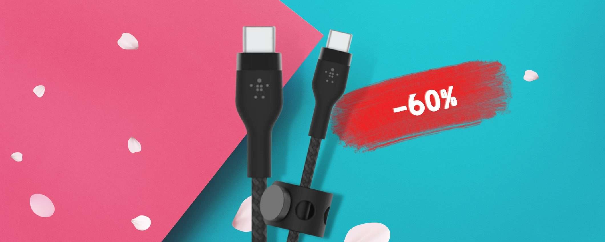 Cavo USB C Belkin lungo 2m: usalo per smartphone e laptop (-60%) Cavo USB C Belkin lungo 2m: usalo per smartphone e laptop (-60%)