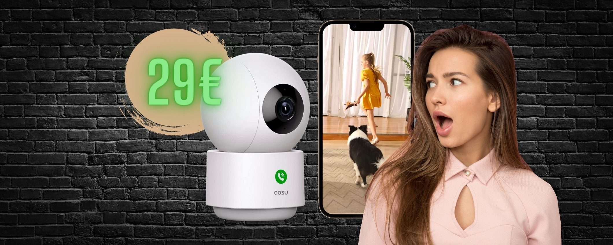 Telecamera interno 360°, il prezzo CROLLA per la tua sicurezza: 29€ Telecamera interno 360°, il prezzo CROLLA per la tua sicurezza: 29€