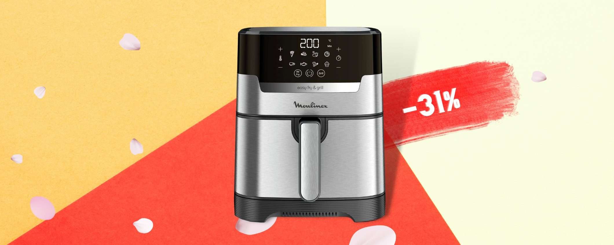 Friggitrice ad aria 2 in 1: Moulinex VINCE su tutti (-31%) Friggitrice ad aria 2 in 1: Moulinex VINCE su tutti (-31%)