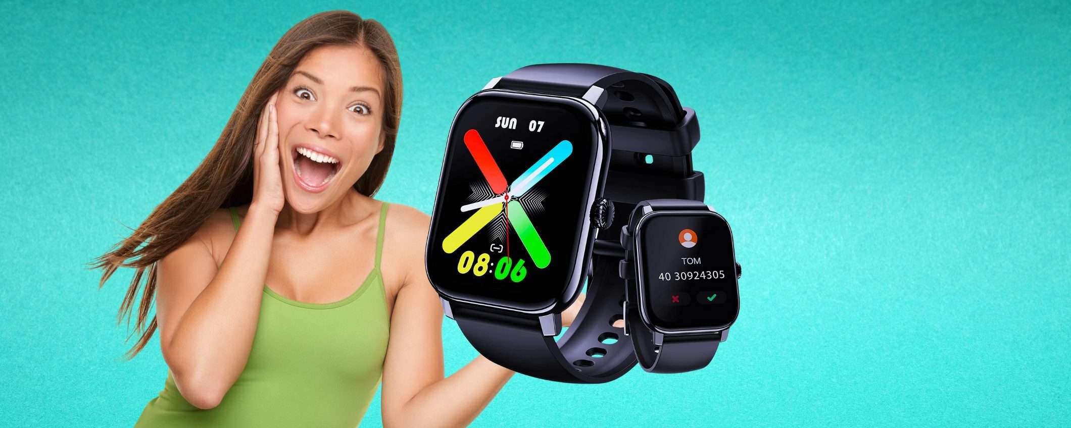 Smartwatch a 26€, non il solito ma chiamate Bluetooth e TANTO altro Smartwatch a 26€, non il solito ma chiamate Bluetooth e TANTO altro