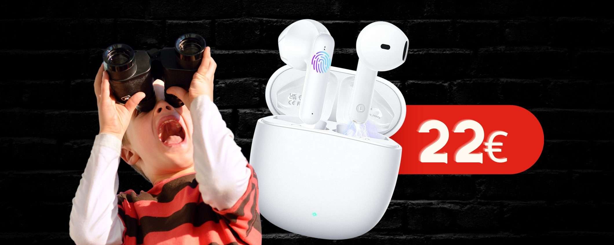 Lascia stare le AirPods, auricolari TWS uguali ad appena 22€ (-67%) Lascia stare le AirPods, auricolari TWS uguali ad appena 22€ (-67%)