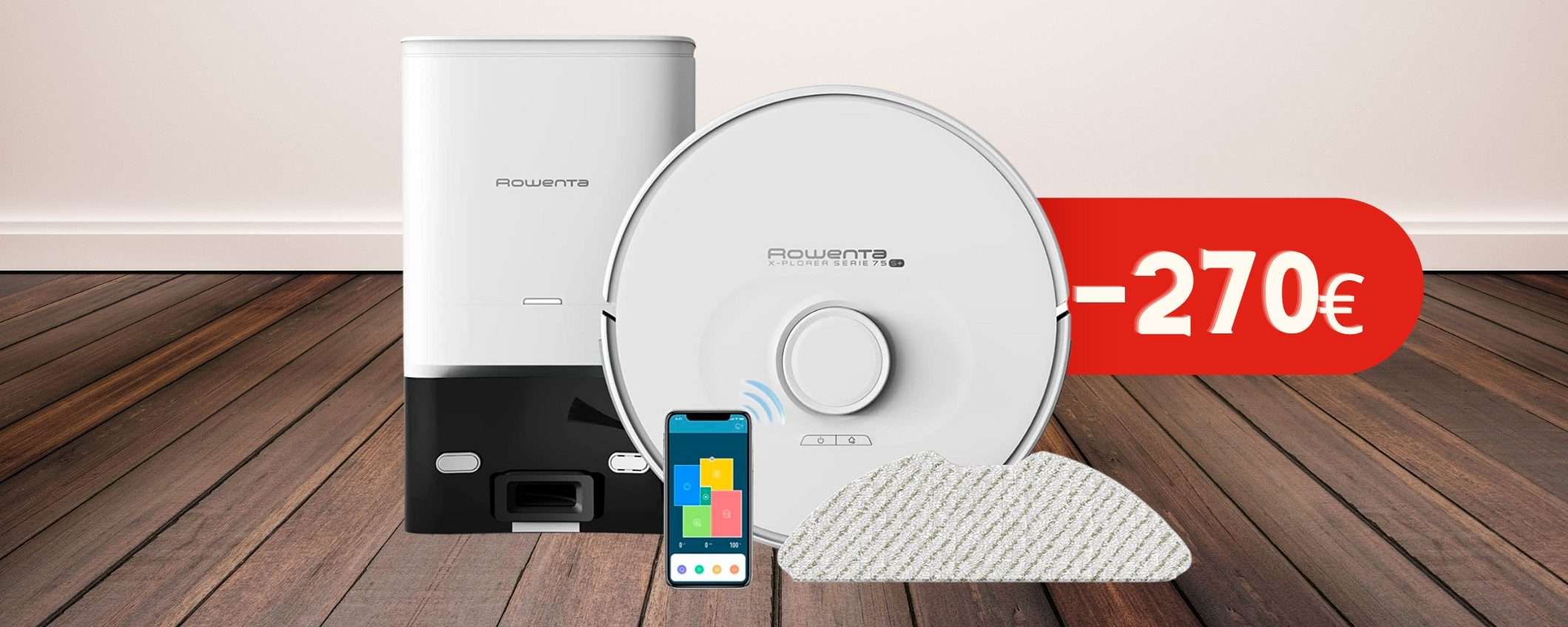 Pulisci casa mentre stai sul divano: robot Rowenta 2 in 1 sconto SHOCK Pulisci casa mentre stai sul divano: robot Rowenta 2 in 1 sconto SHOCK