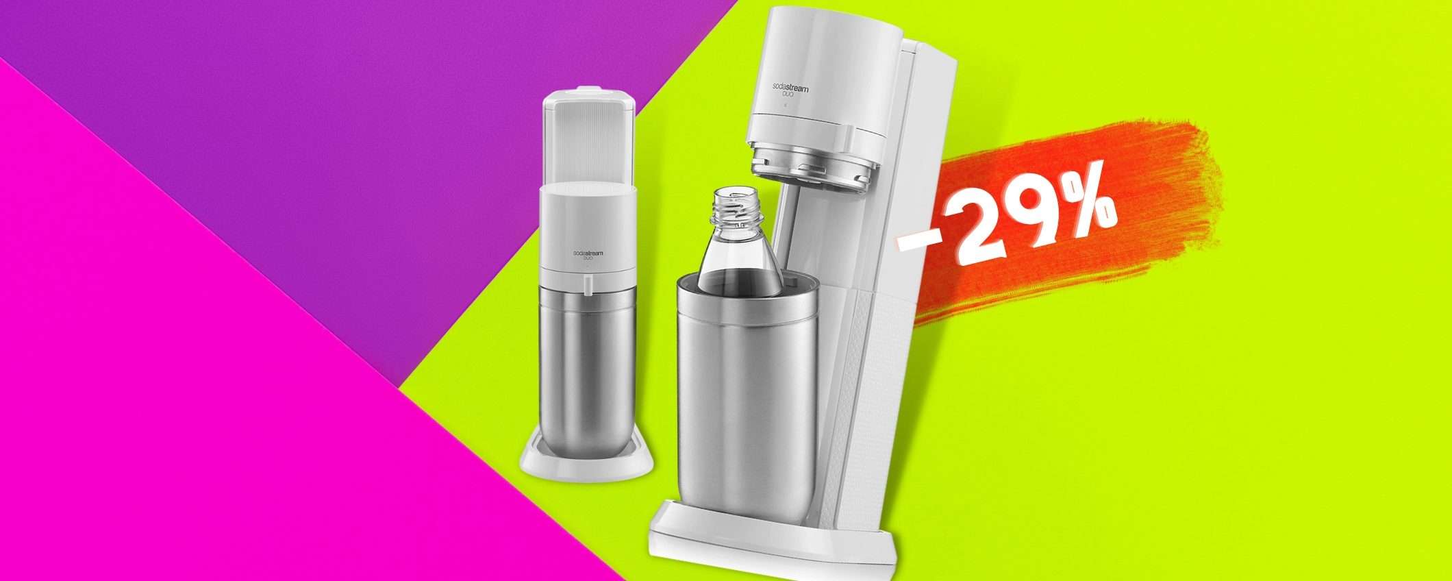 Sodastream: MEGAPACK per rendere la tua vita frizzante (-29%) Sodastream: MEGAPACK per rendere la tua vita frizzante (-29%)