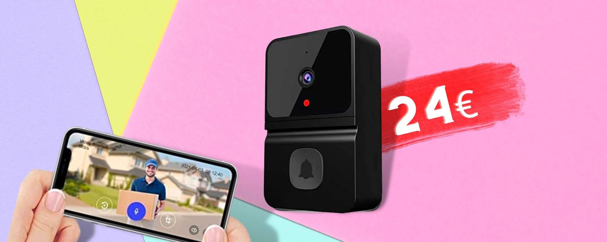 Campanello senza fili e VIDEOCAMERA: prezzo REGALO con 100€ di sconto Campanello senza fili e VIDEOCAMERA: prezzo REGALO con 100€ di sconto