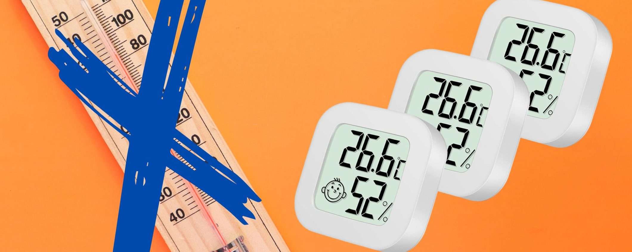Termometro igrometro digitale a 3,50€ su Amazon: occasione SHOCK a tempo Termometro igrometro digitale a 3,50€ su Amazon: occasione SHOCK a tempo