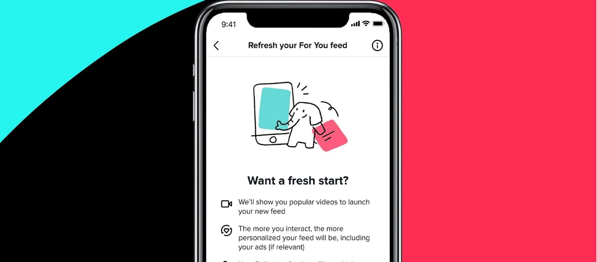 TikTok da oggi permette di ripristinare il feed Per Te TikTok da oggi permette di ripristinare il feed Per Te