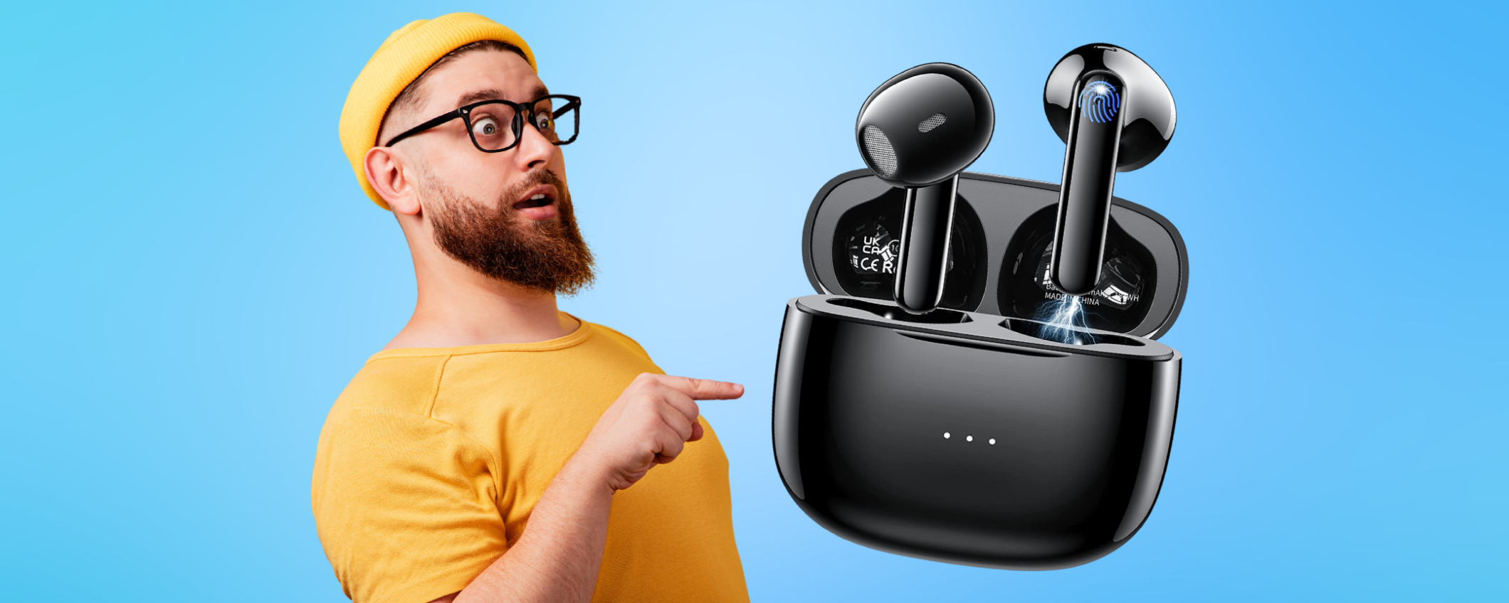 Con questi Auricolari Wireless hai 36 ore di ascolto ad un prezzo minimo Con questi Auricolari Wireless hai 36 ore di ascolto ad un prezzo minimo