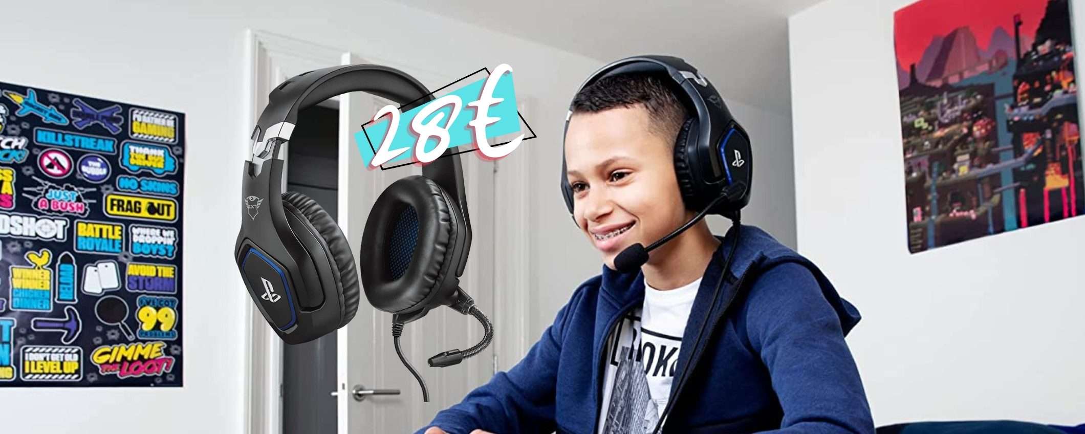 Solo 28€ per le cuffie Gaming Trust con licenza ufficiale per PS4 e PS5 Solo 28€ per le cuffie Gaming Trust con licenza ufficiale per PS4 e PS5