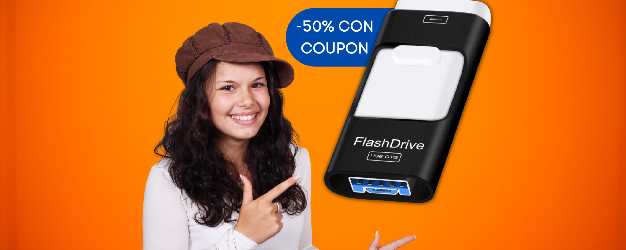Conserva i tuoi dati con questa Chiavetta USB per smartphone in sconto Conserva i tuoi dati con questa Chiavetta USB per smartphone in sconto