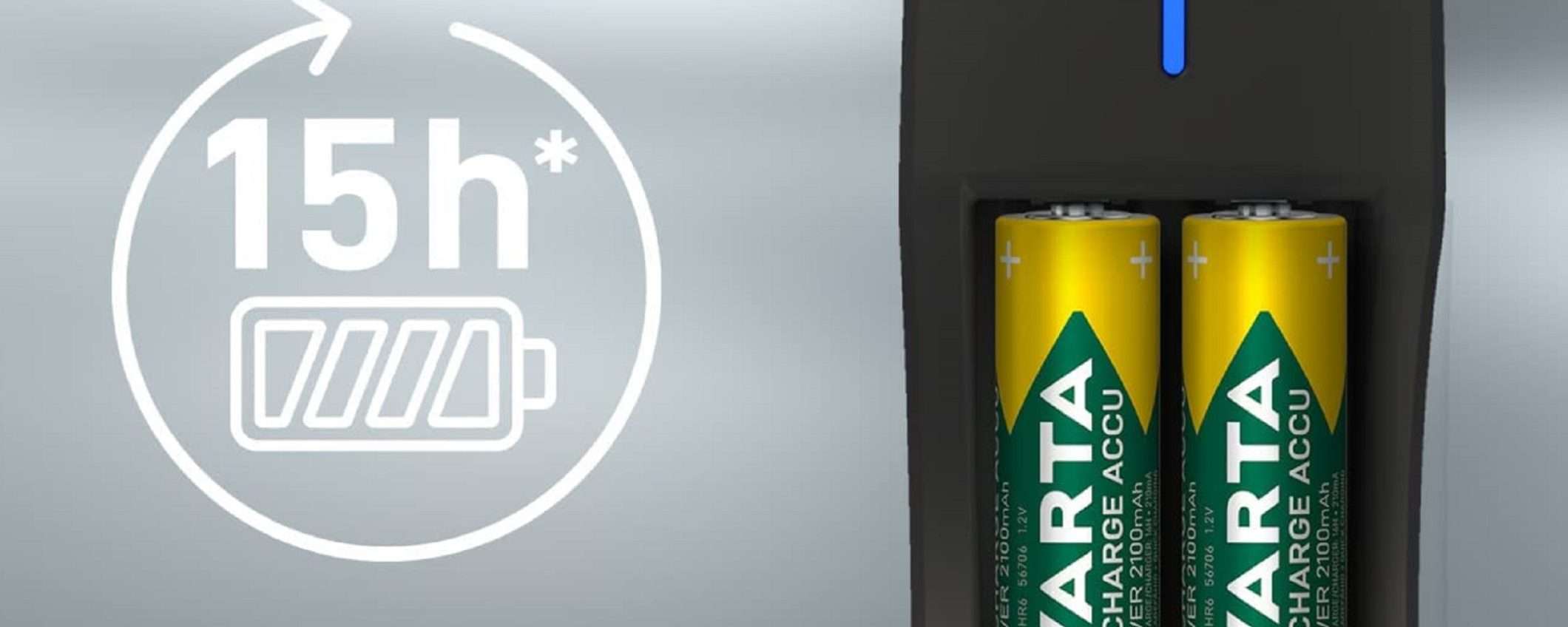 VARTA Mini Charger + 2 pile AAA a soli 7€? Ecco l'affare del giorno di Amazon