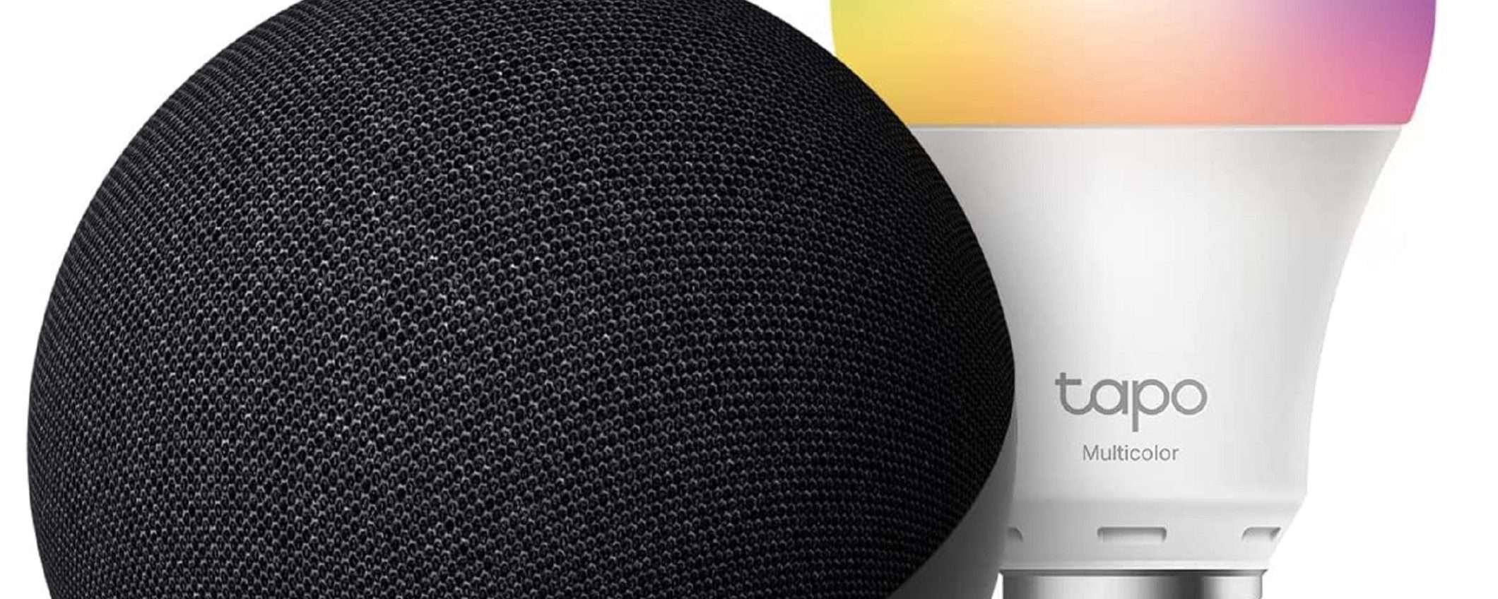 Echo Dot 5 + lampadina Smart TP-Link: bundle scontato del 47% Echo Dot 5 + lampadina Smart TP-Link: bundle scontato del 47%