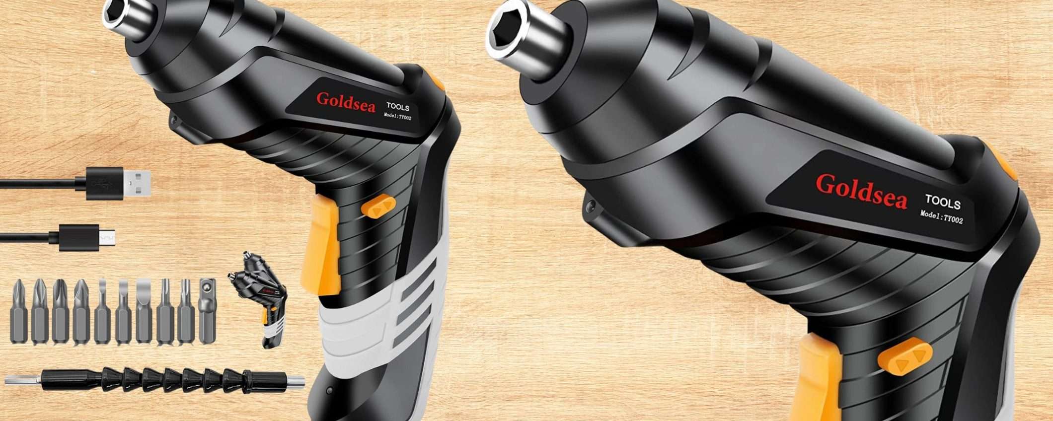 Avvitatore a batteria a doppia impugnatura e 10 inserti: prezzo AVVITATO (17€) Avvitatore a batteria a doppia impugnatura e 10 inserti: prezzo AVVITATO (17€)