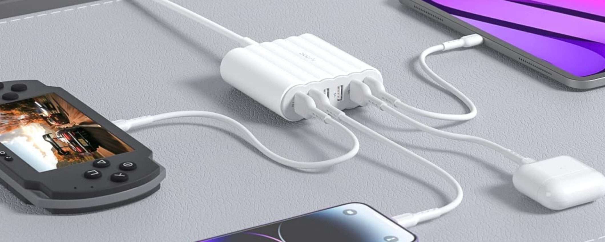 Ordine e pulizia con questo caricatore USB multiplo 6-in-1 (offerta Amazon) Ordine e pulizia con questo caricatore USB multiplo 6-in-1 (offerta Amazon)