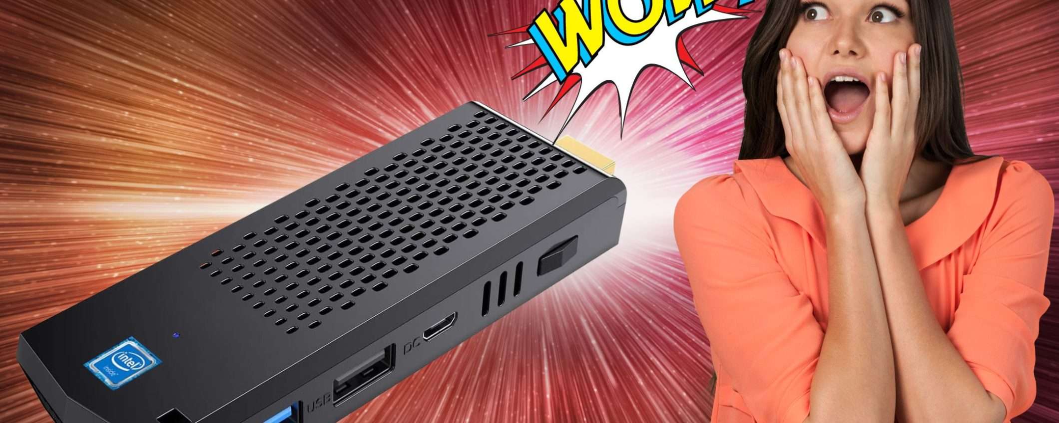 Questo Mini PC Stick a meno di 100€ trasforma il tuo TV in un supercomputer Questo Mini PC Stick a meno di 100€ trasforma il tuo TV in un supercomputer