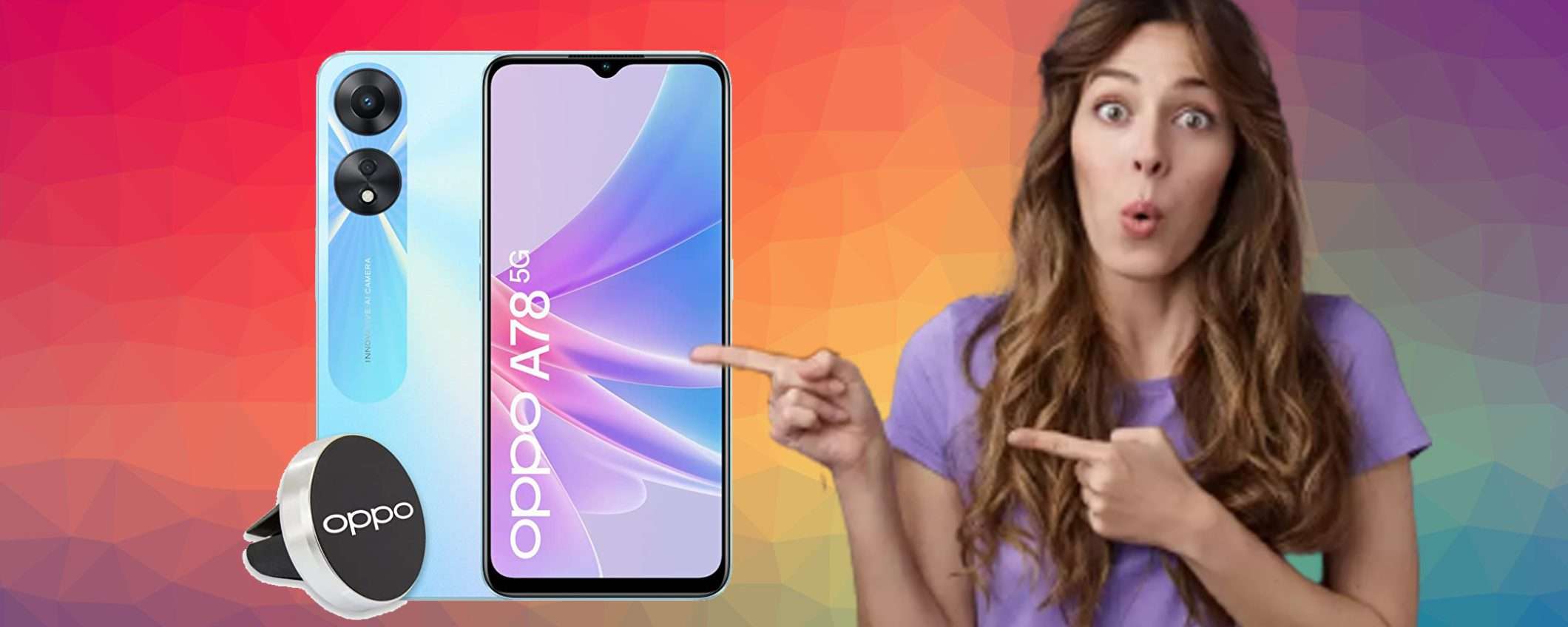 OPPO A78 5G da 128 GB: offerta da non perdere su Amazon (-21%) OPPO A78 5G da 128 GB: offerta da non perdere su Amazon (-21%)