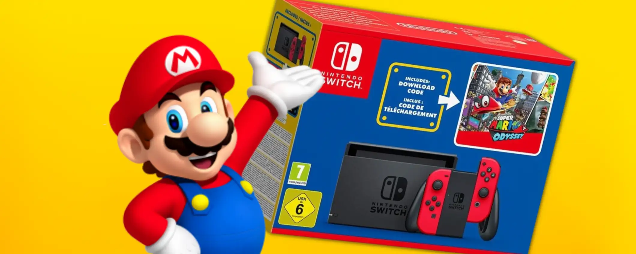 Nintendo Switch e Super Mario Odyssey: la coppia vincente in sconto Nintendo Switch e Super Mario Odyssey: la coppia vincente in sconto