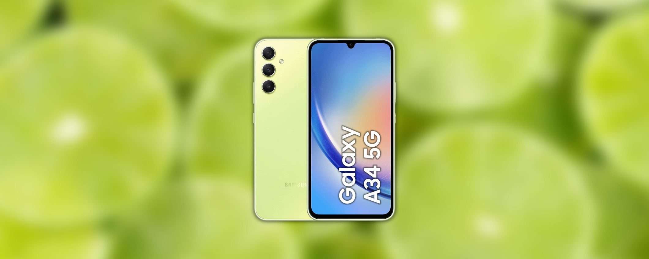 Samsung Galaxy A34 5G in offerta su Amazon: oggi a soli 333€ Samsung Galaxy A34 5G in offerta su Amazon: oggi a soli 333€