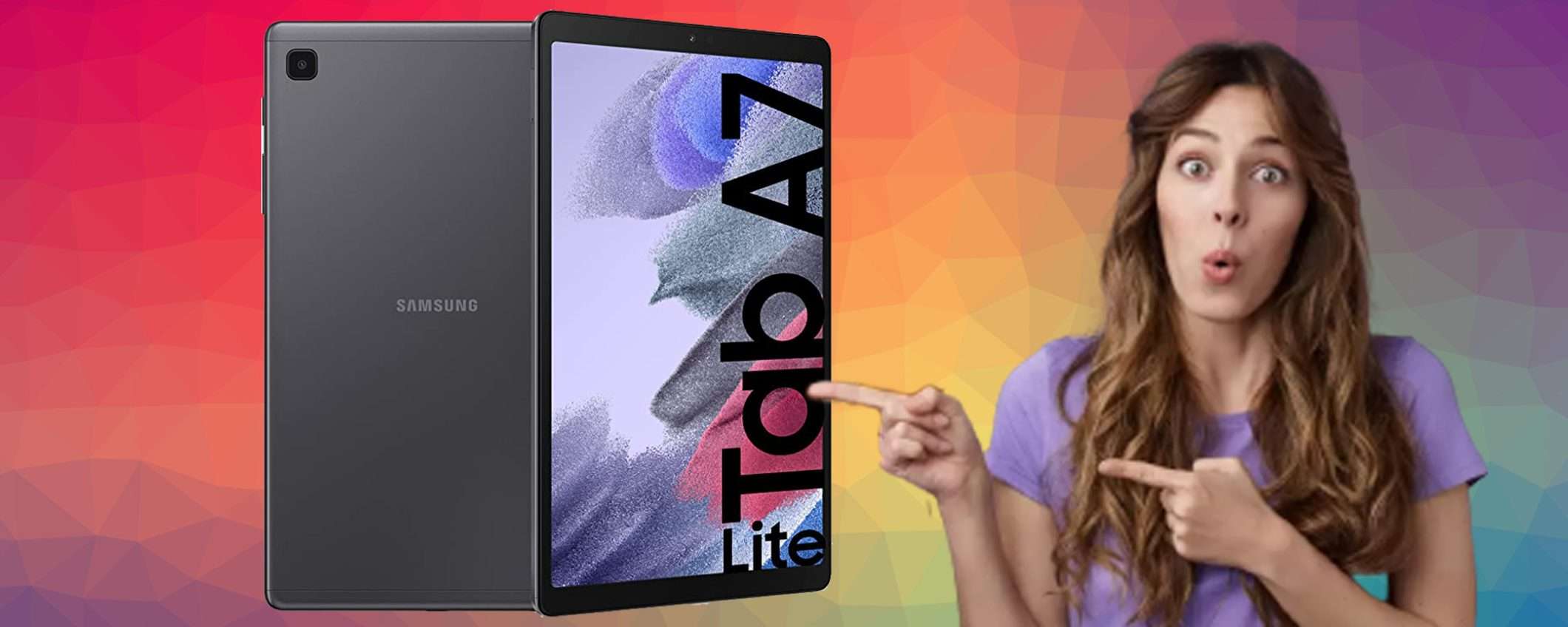 Samsung Galaxy Tab A7 Lite da 32 GB: prezzo BOMBA su Amazon (-29%)