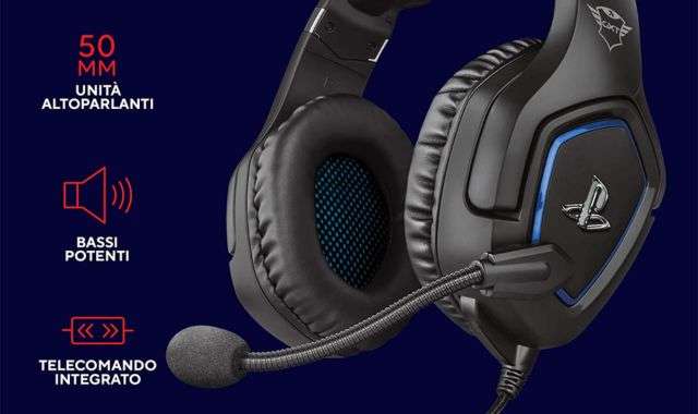 Trust Gaming GXt 488 cuffie Ps4 PS5