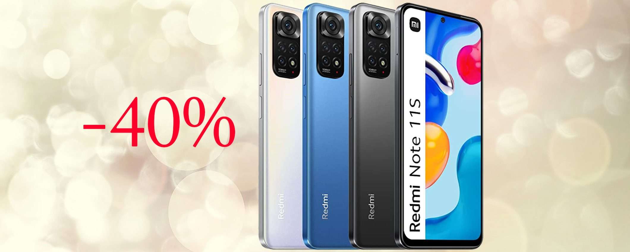 Xiaomi Redmi Note 11S con sconto BOMBA del 40%, solo su Amazon Xiaomi Redmi Note 11S con sconto BOMBA del 40%, solo su Amazon