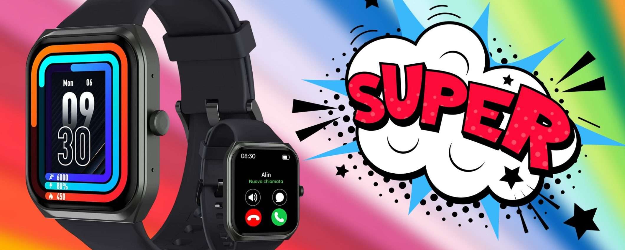 Questo smartwatch da 34€ ha uno schermo ENORME e puoi telefonare (-50%) Questo smartwatch da 34€ ha uno schermo ENORME e puoi telefonare (-50%)