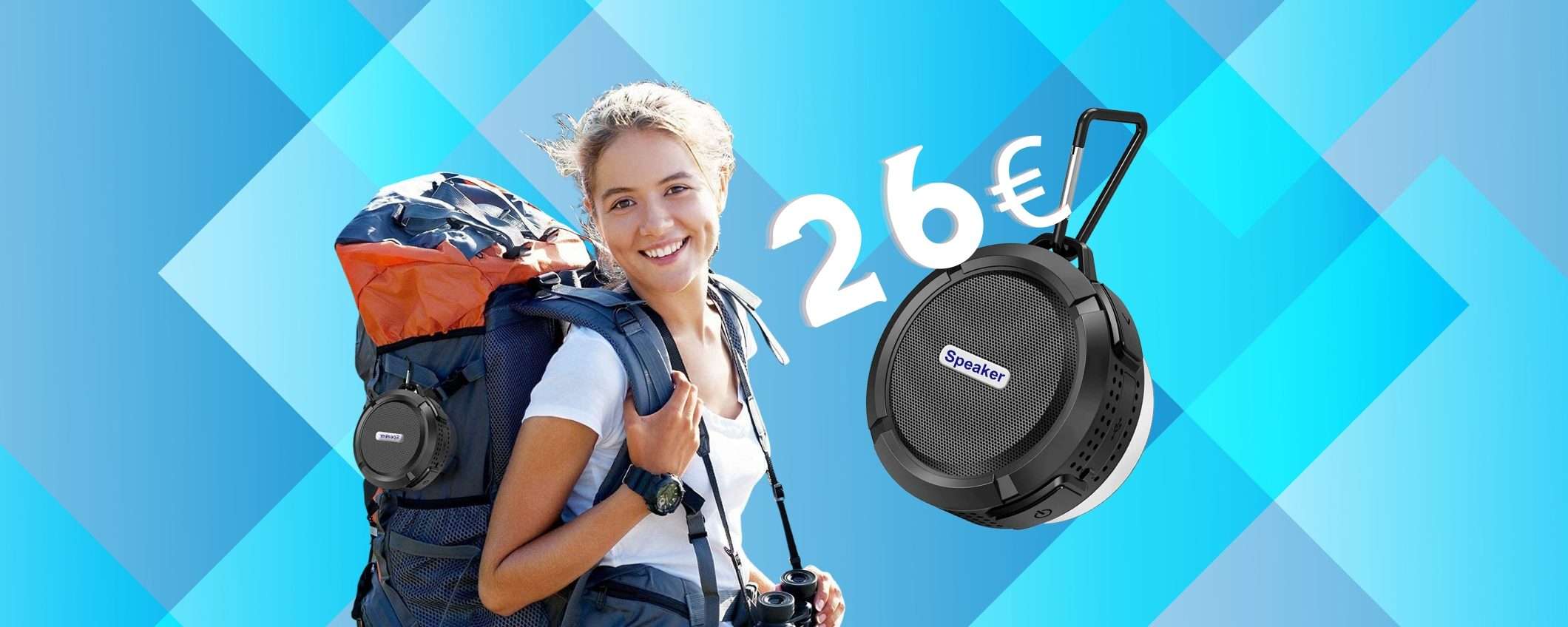 Su Amazon c'è uno sconto nascosto per questo speaker Bluetooth a 26€ Su Amazon c'è uno sconto nascosto per questo speaker Bluetooth a 26€