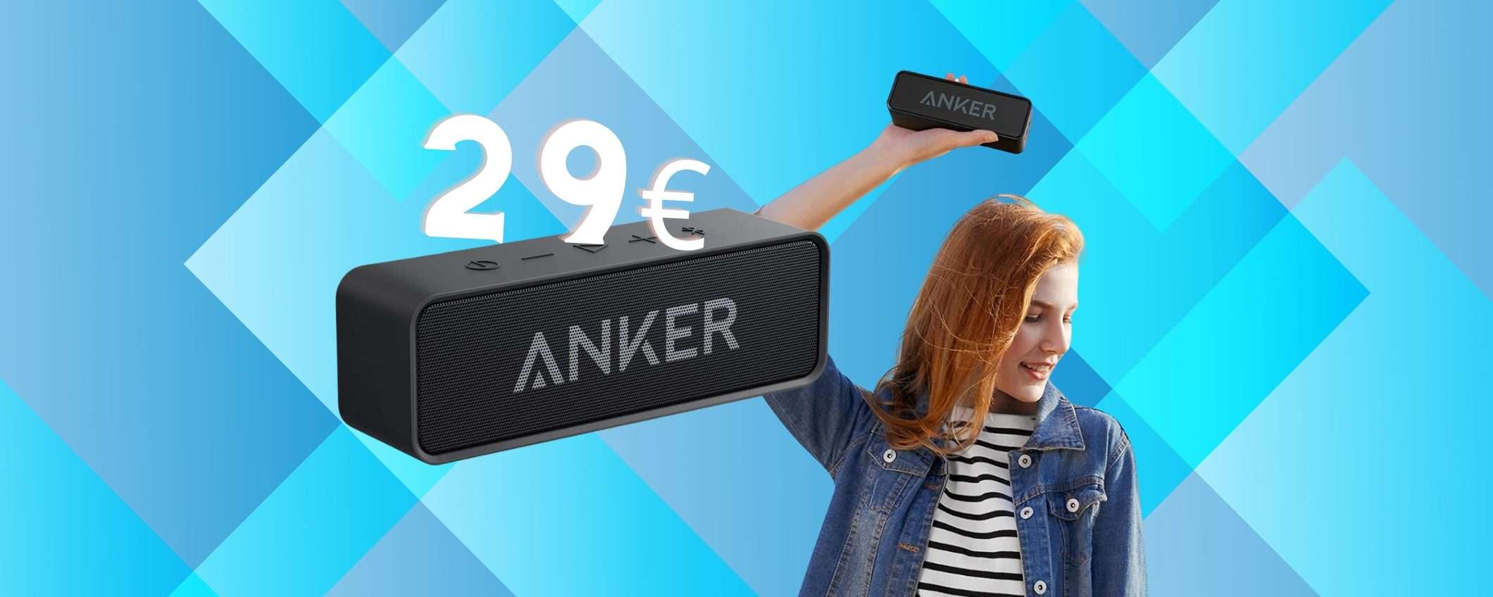 Anker: speaker portatile potentissimo con 24h di autonomia a 29€ Anker: speaker portatile potentissimo con 24h di autonomia a 29€