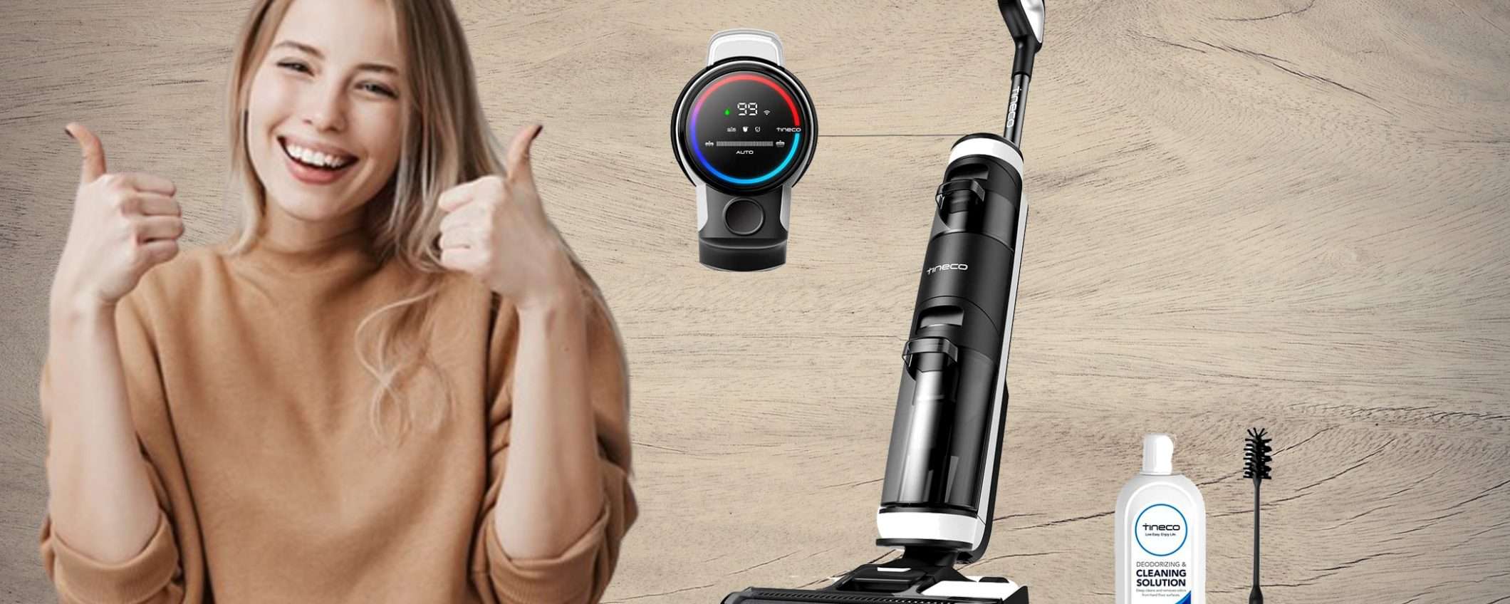 Aspirapolvere senza fili lava e aspira in una sola passata: IMPERDIBILE (-44%) Aspirapolvere senza fili lava e aspira in una sola passata: IMPERDIBILE (-44%)