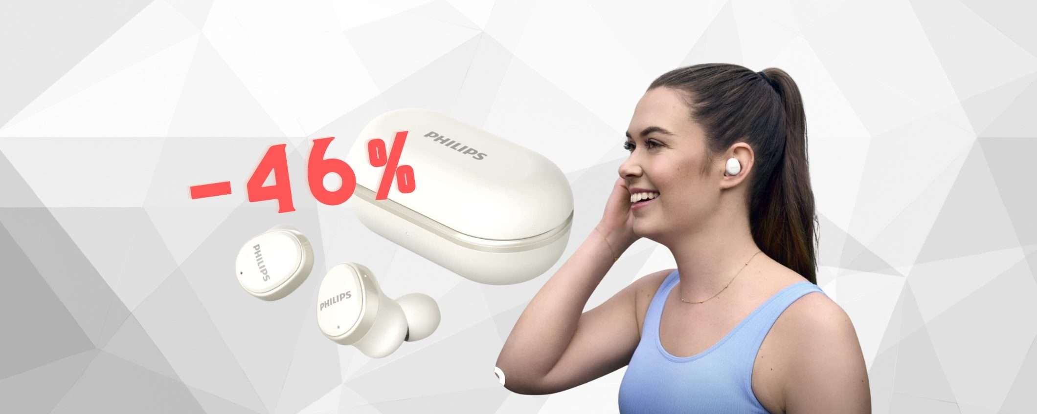 Auricolari wireless by Philips: una MERAVIGLIA a 54€, SCONTO del 46% Auricolari wireless by Philips: una MERAVIGLIA a 54€, SCONTO del 46%