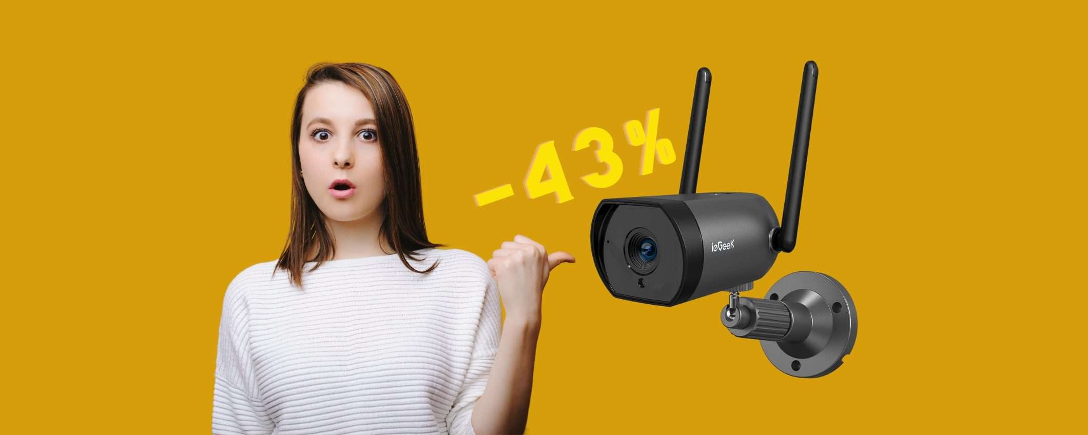 Casa sicura con questa videocamera WiFi con infrarossi a MENO di 40€ Casa sicura con questa videocamera WiFi con infrarossi a MENO di 40€