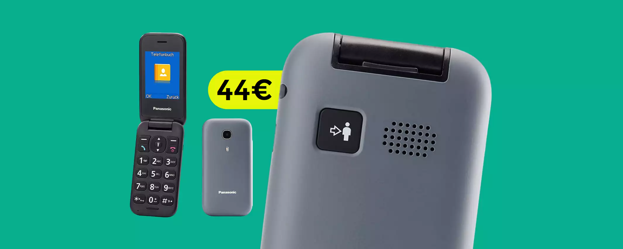 Cellulare Panasonic a soli 44€: c'è anche il pulsante di emergenza Cellulare Panasonic a soli 44€: c'è anche il pulsante di emergenza