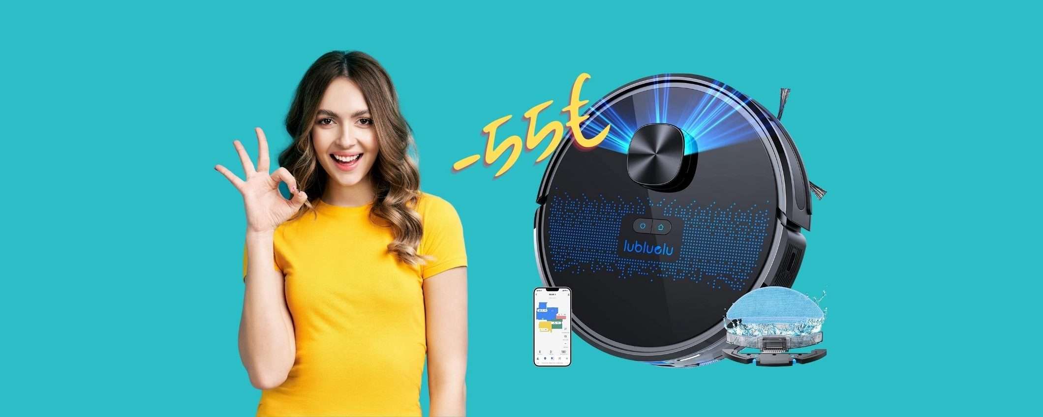 Cerchi un robot che aspira e lava ECONOMICO? Questo è tuo a 194€ Cerchi un robot che aspira e lava ECONOMICO? Questo è tuo a 194€