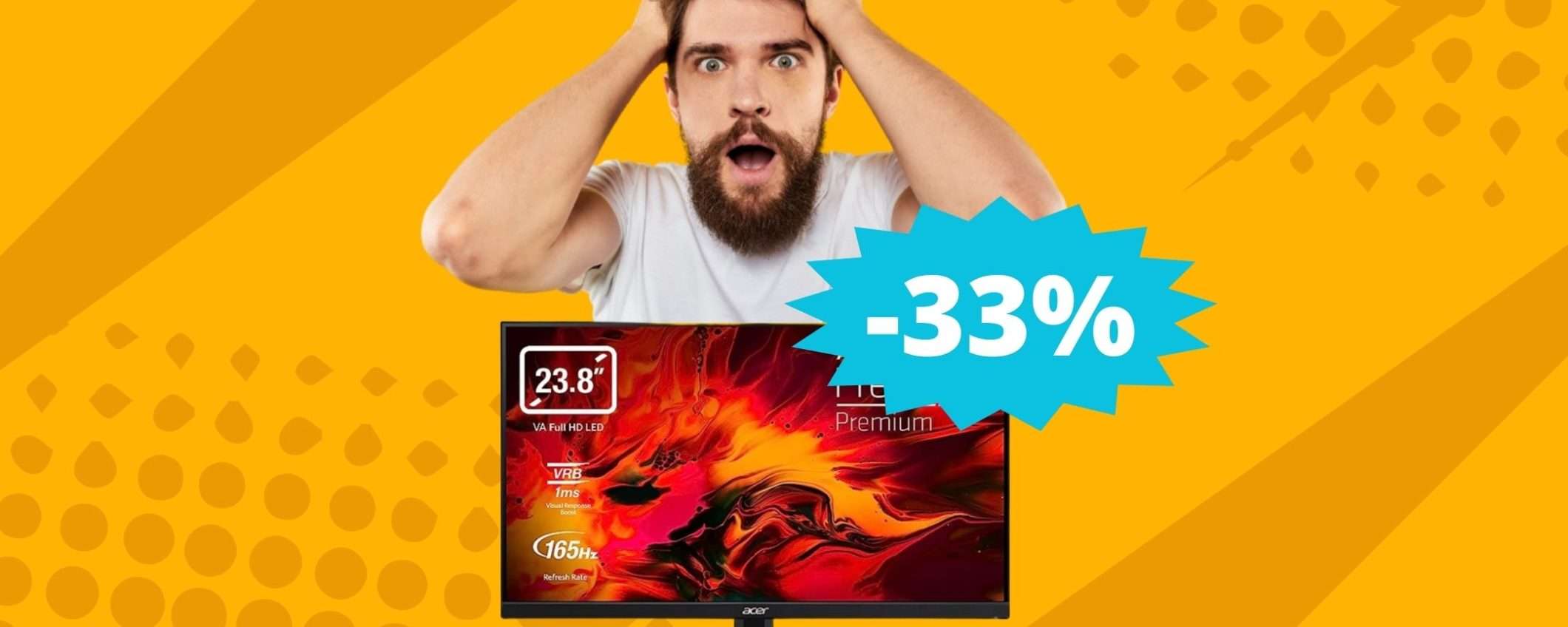Acer Nitro: il monitor da gaming in sconto del 33% Acer Nitro: il monitor da gaming in sconto del 33%