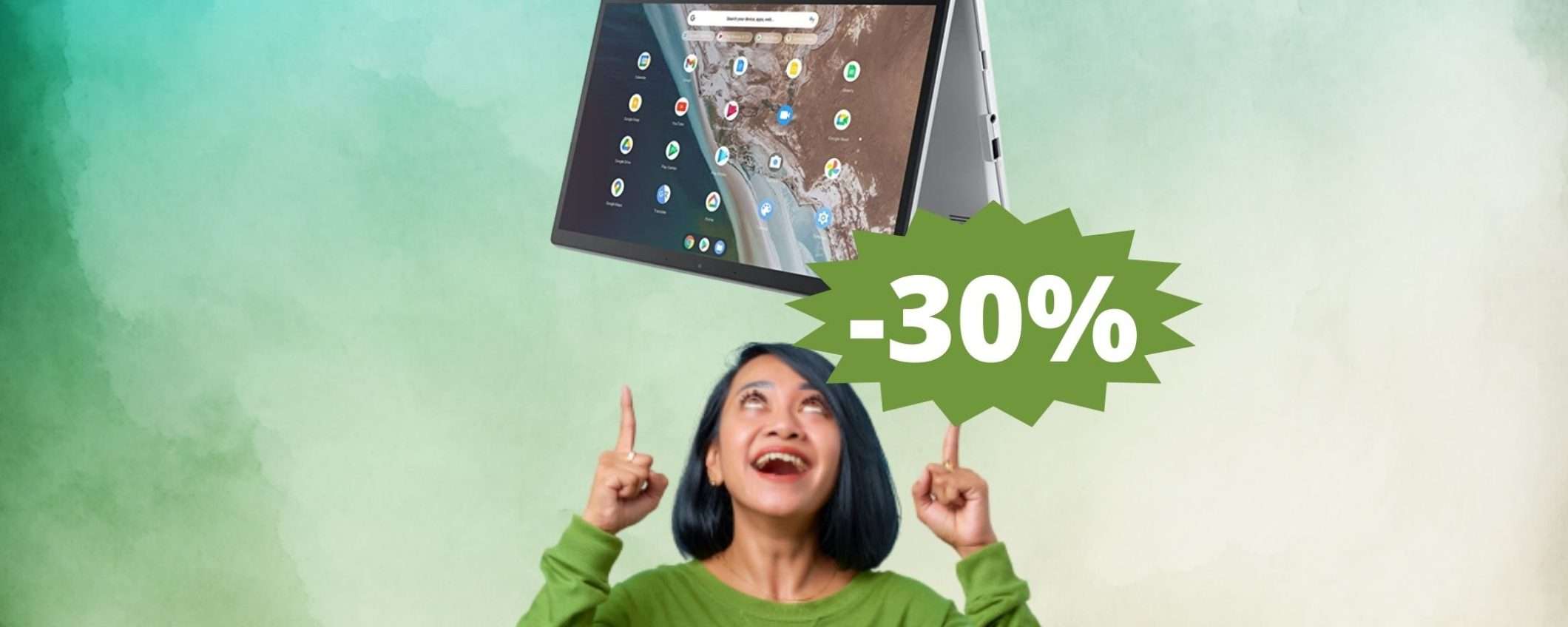 ASUS Chromebook Flip: affidabile, versatile e in super sconto ASUS Chromebook Flip: affidabile, versatile e in super sconto