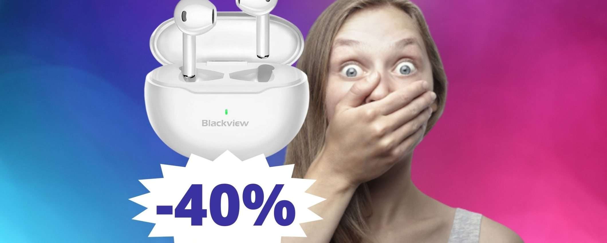 Blackview AirBuds 6: sconto IMPERDIBILE del 60% Blackview AirBuds 6: sconto IMPERDIBILE del 60%