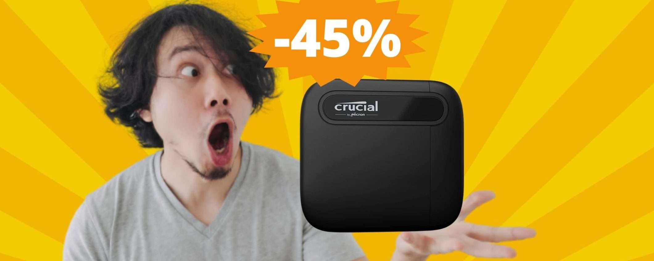 SSD Crucial X6: velocità, resistenza e capienza ad un prezzo ridicolo SSD Crucial X6: velocità, resistenza e capienza ad un prezzo ridicolo