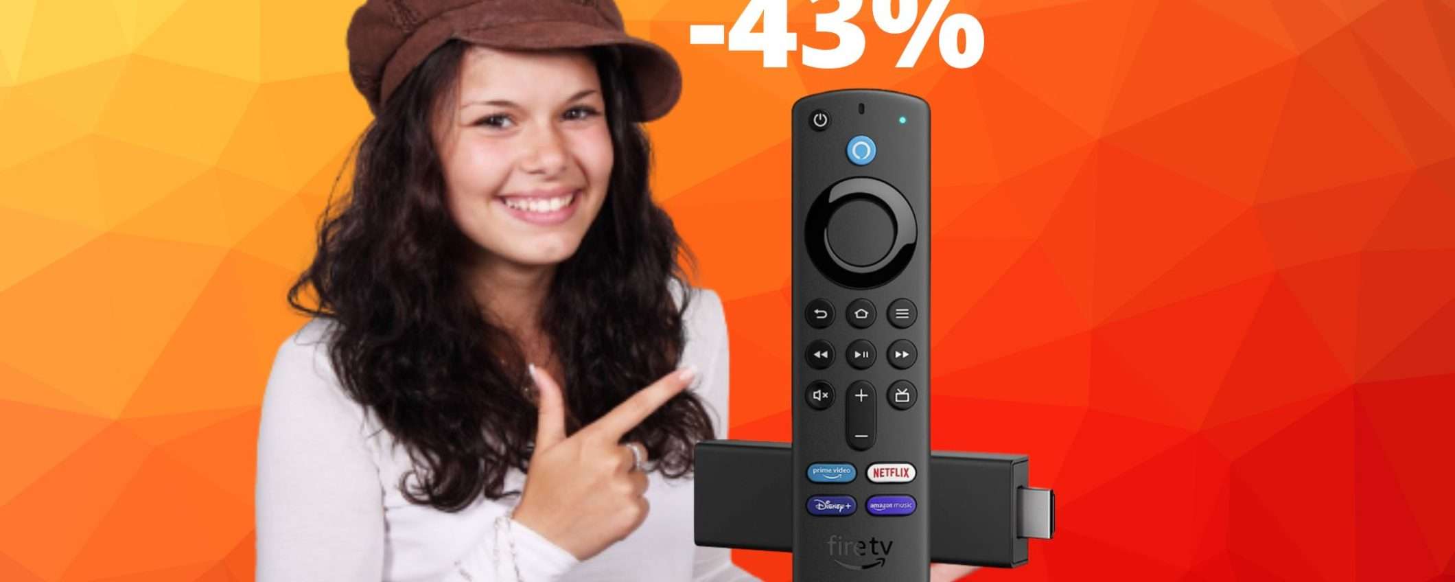 Amazon Fire TV Stick 4K: super sconto del 44% Amazon Fire TV Stick 4K: super sconto del 44%