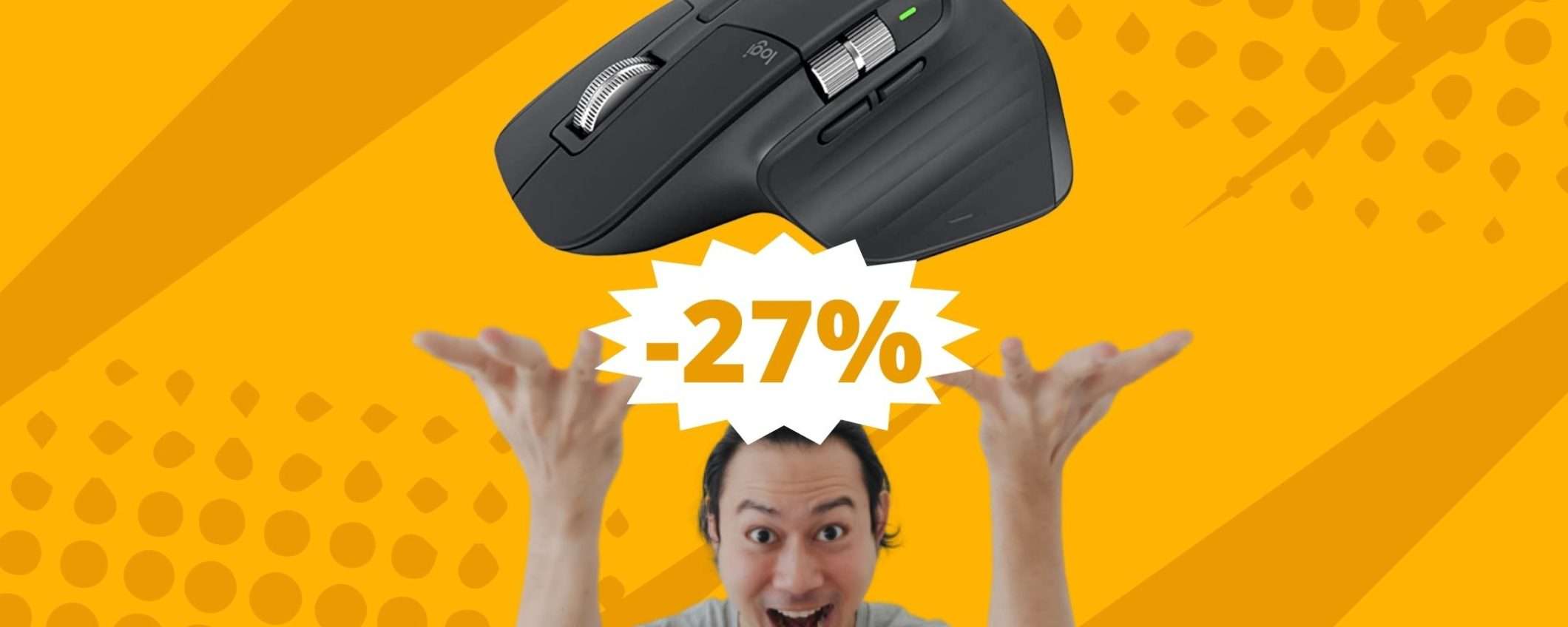 Logitech MX Master 3S: il mouse definitivo oggi in sconto su Amazon Logitech MX Master 3S: il mouse definitivo oggi in sconto su Amazon