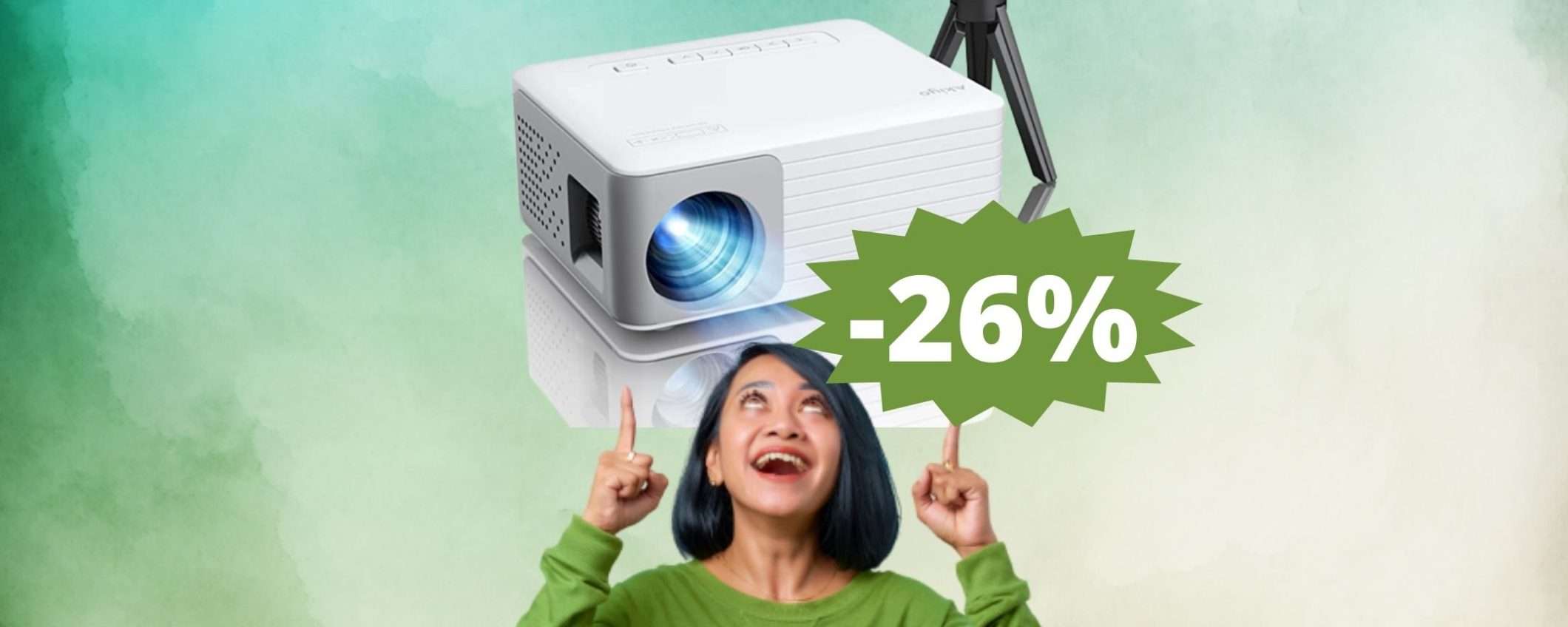 Mini proiettore portatile: mega sconto per uno dei più venduti su Amazon Mini proiettore portatile: mega sconto per uno dei più venduti su Amazon